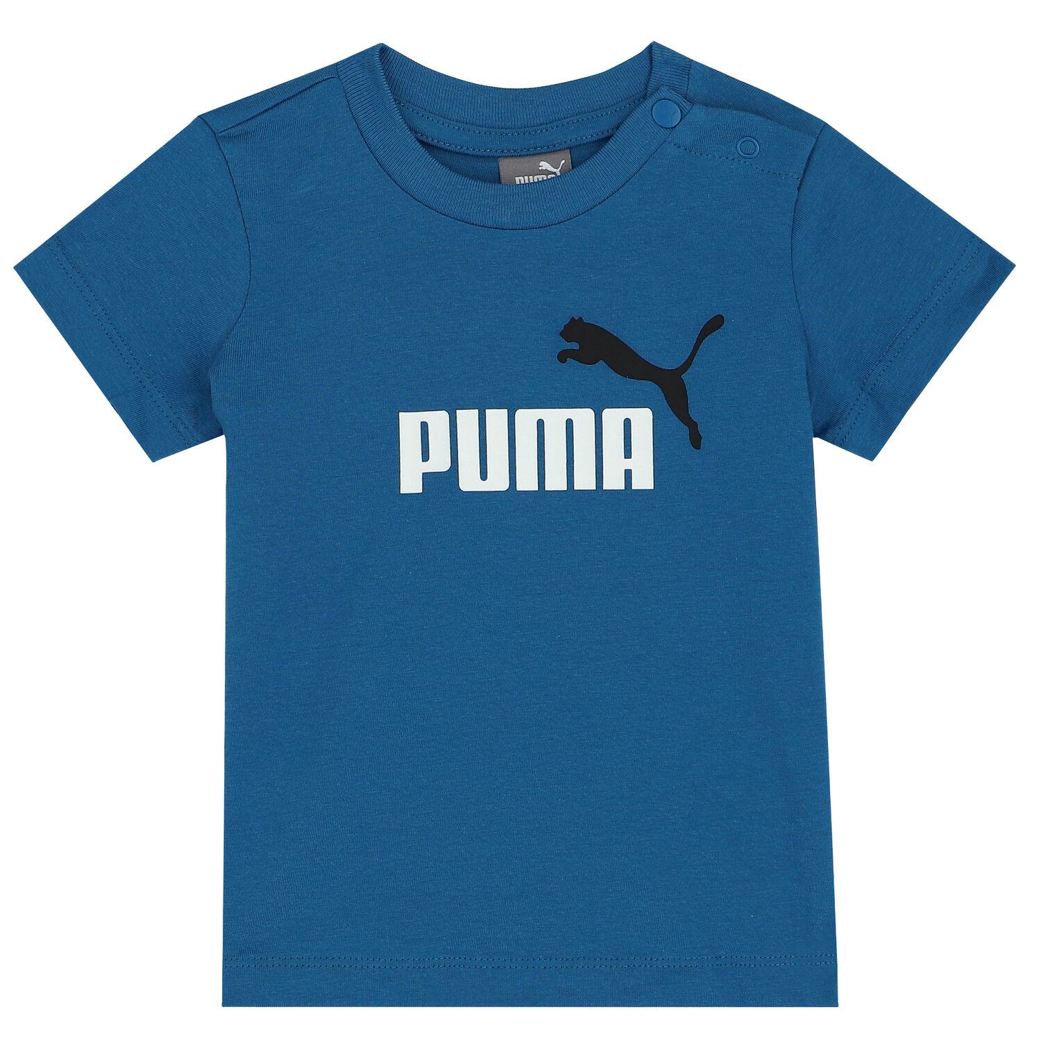 Younger Boys Blue & Black Logo Shorts Set, 1, hi-res