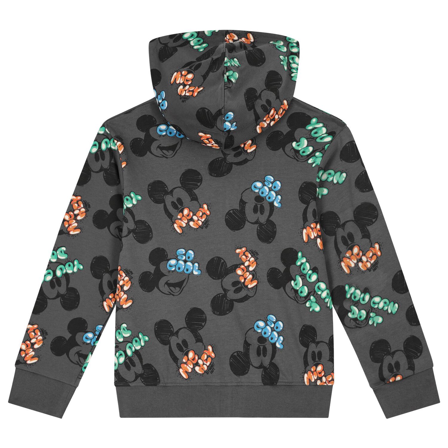Boys Grey Disney Zip Up Top, 1, hi-res image number null
