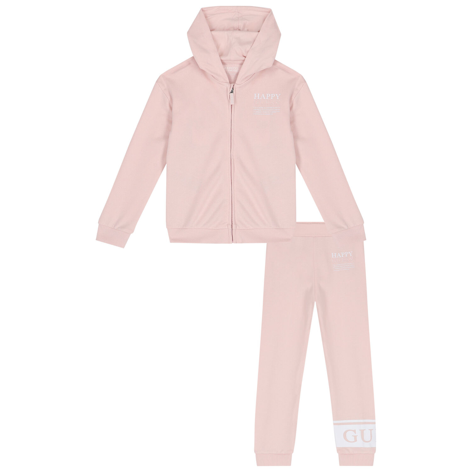 Girls Pink Logo Tracksuit, 1, hi-res