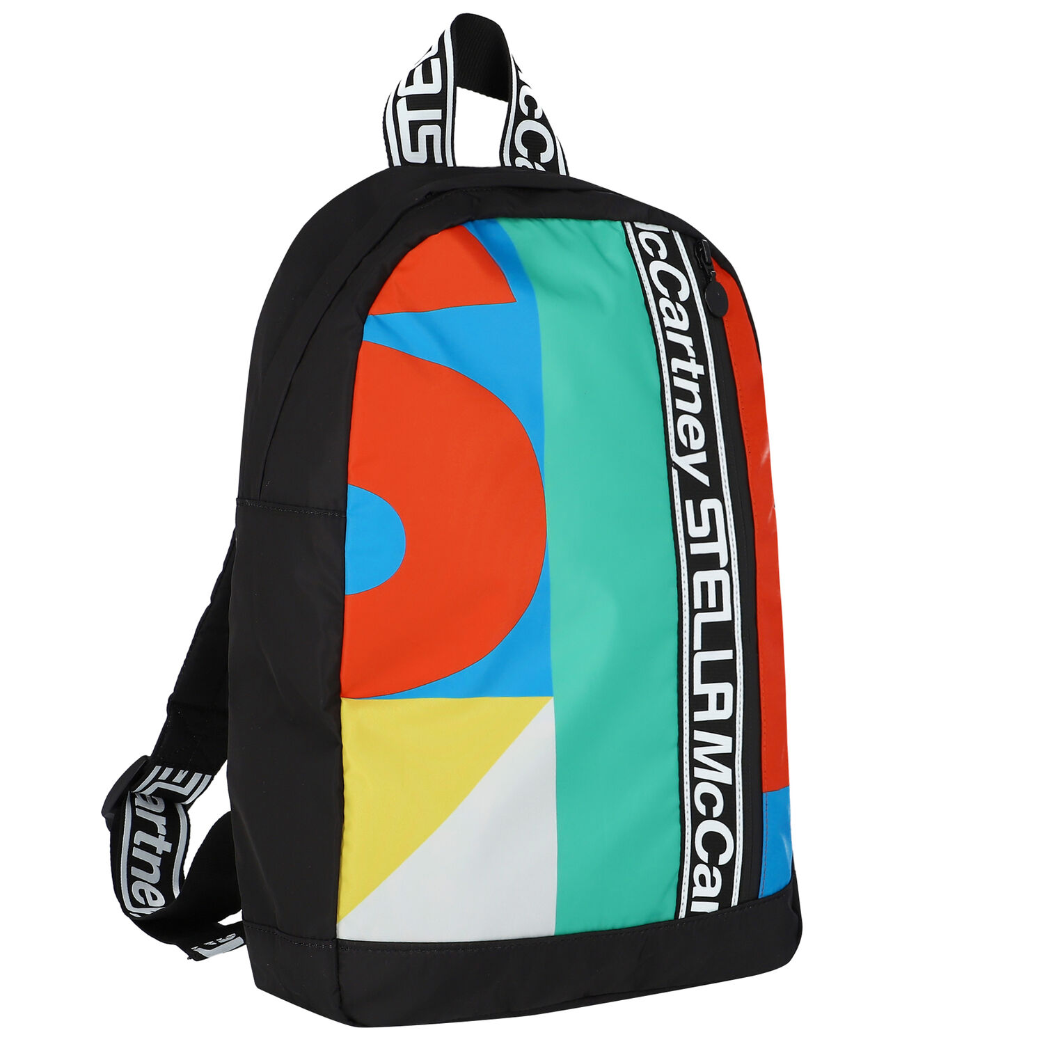 Boys Black Logo Backpack, 1, hi-res