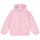 Younger Girls Bear Logo Padded Jacket, 1, hi-res