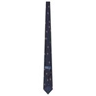 Boys Navy Blue Logo Necktie, 1, hi-res