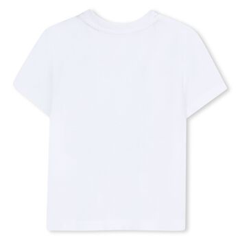 Younger Boys White Logo T-Shirt