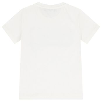 Boys White Logo T-Shirt
