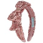 Girls Pink Sequin Headband, 2, hi-res