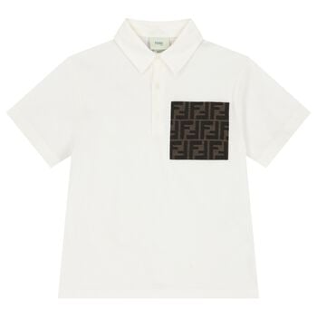 Boys Ivory Logo Polo Shirt