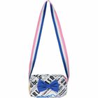 Girls White Bow Shoulder Bag, 1, hi-res