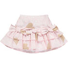 Girls Pink Heart Skirt Set, 1, hi-res