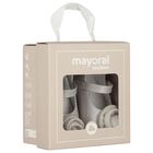Baby Girls Silver Flower Pre Walker Shoes, 2, hi-res