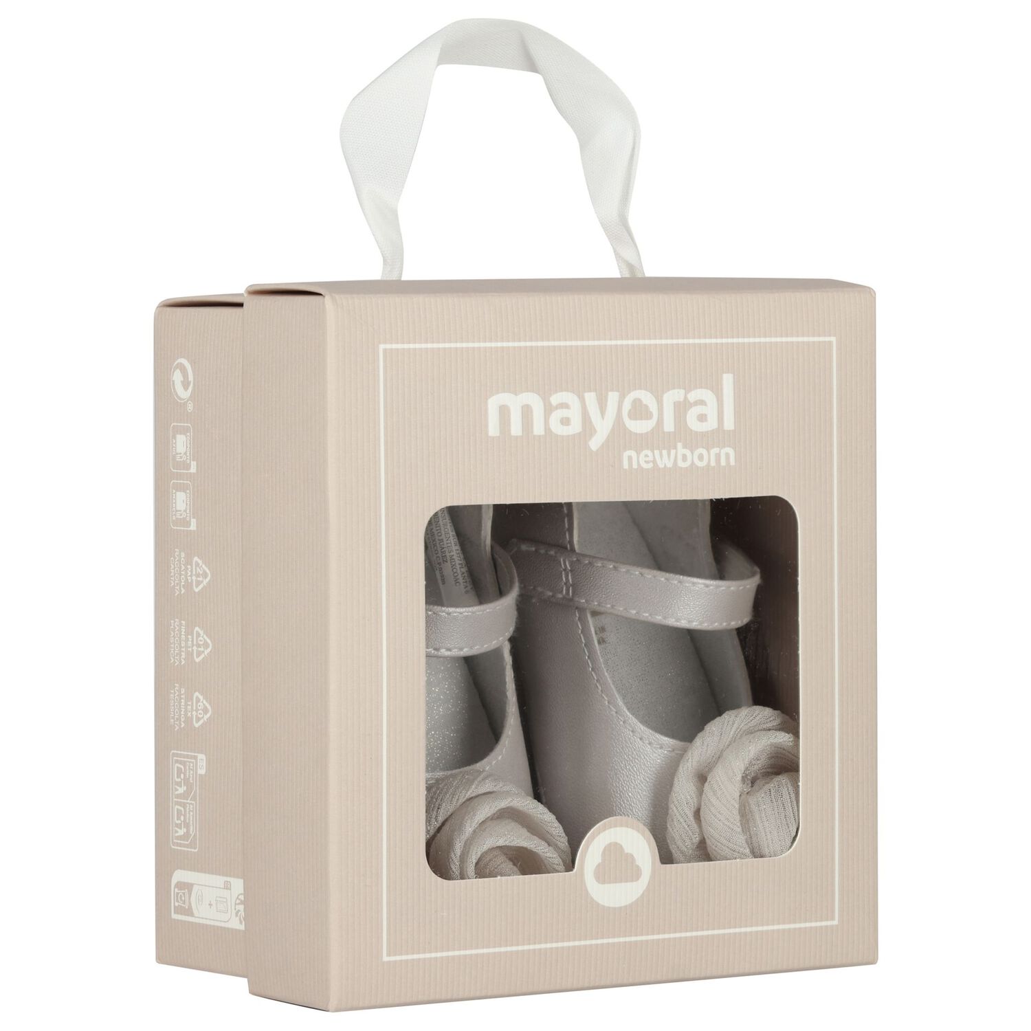 Baby Girls Silver Flower Pre Walker Shoes, 2, hi-res