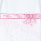 Girls White & Pink Geo Map Babygrow, 1, hi-res