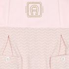 Baby Girls Pink & Gold Logo Babygrow, 2, hi-res