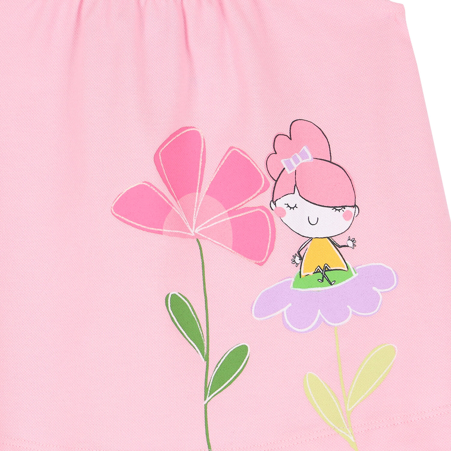 Younger Girls Pink Floral Dress, 2, hi-res image number null