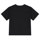 Black Logo Leaf Crest T-Shirt, 1, hi-res