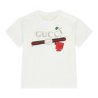 White Web Striped Baby T-Shirt, 1, hi-res