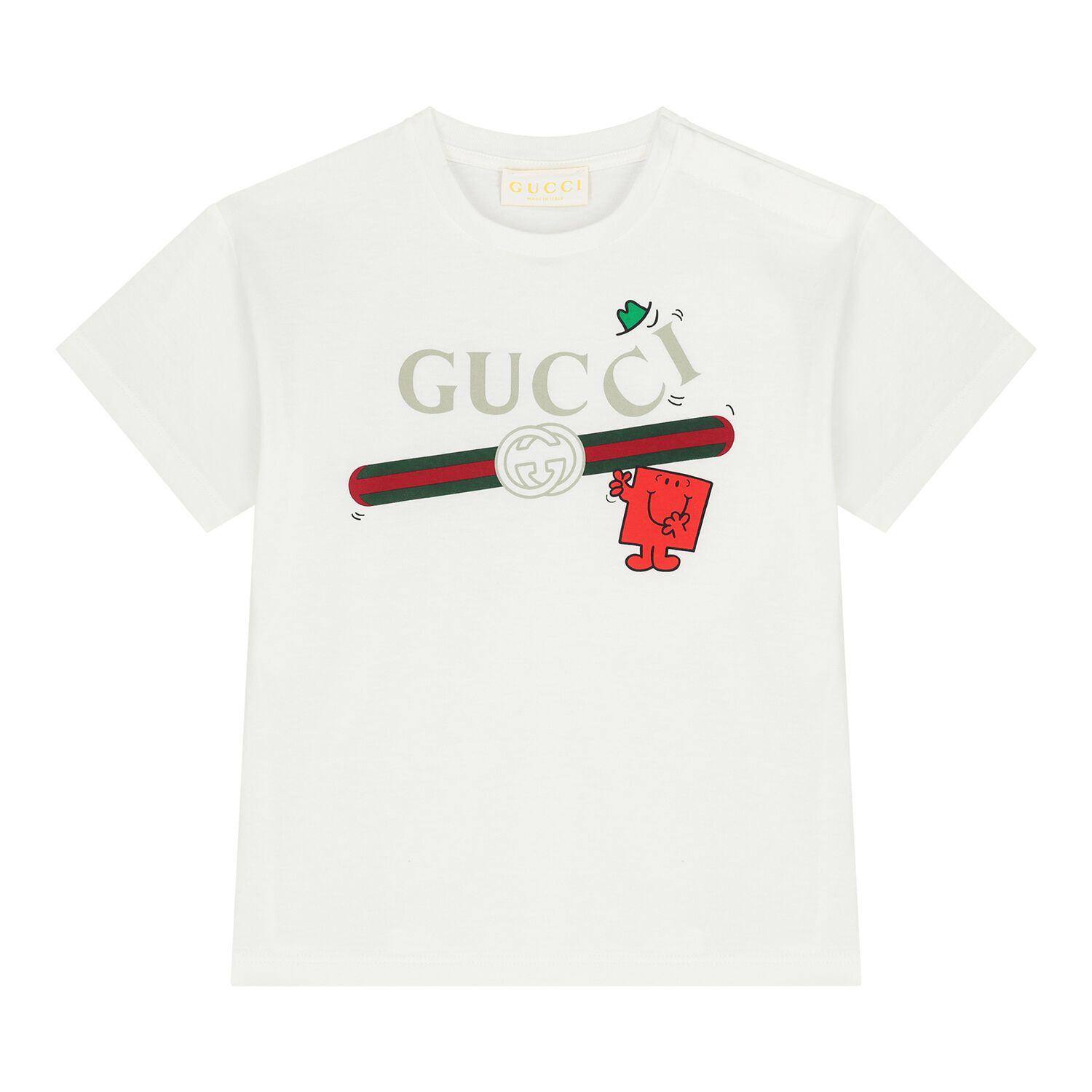 White Web Striped Baby T-Shirt, 1, hi-res