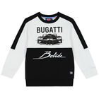 Boys White & Black Logo Sweatshirt, 1, hi-res