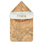 Beige Geo Map Baby Nest, 1, hi-res