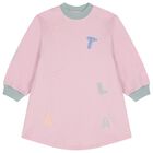 Girls Pink Logo Dress, 1, hi-res