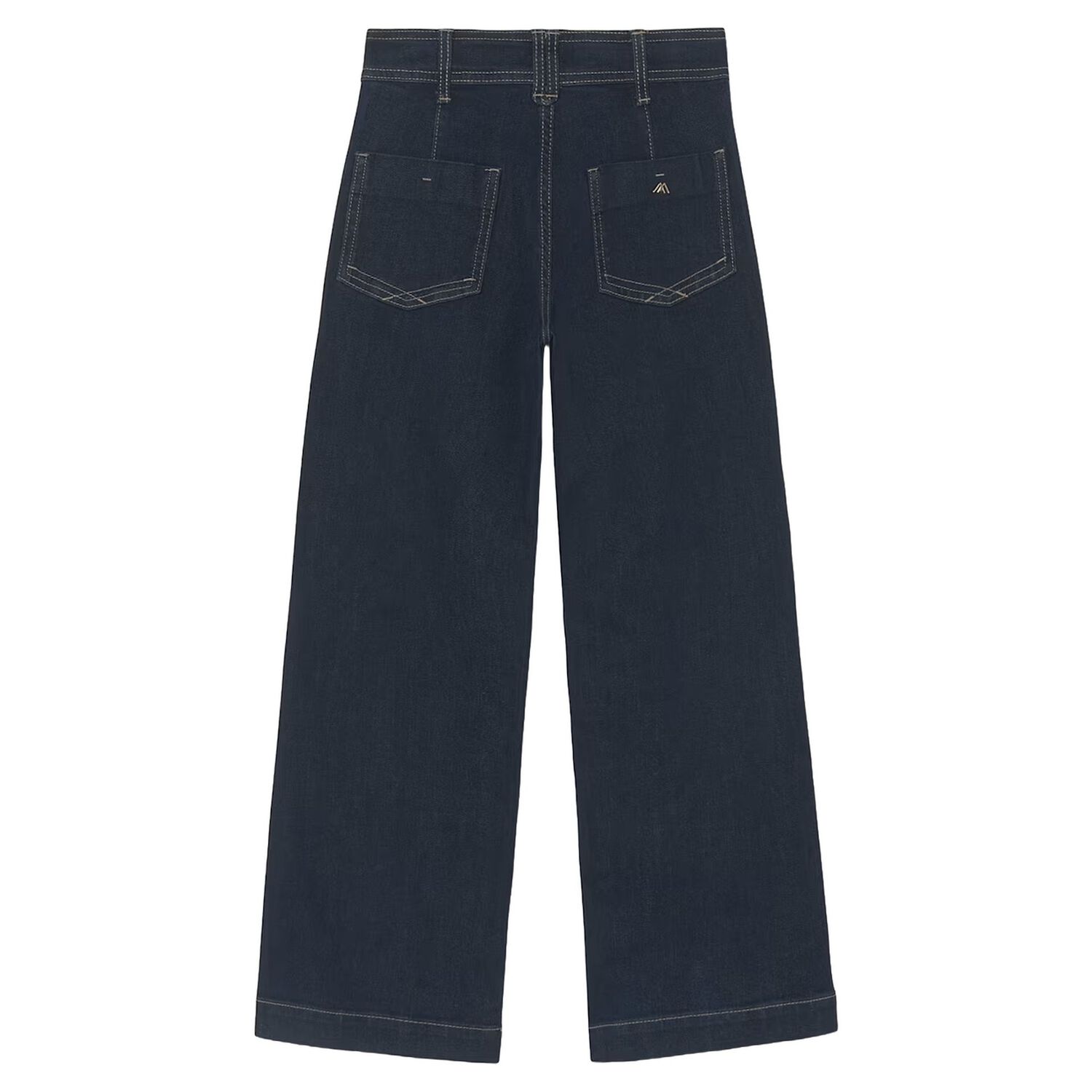 Girls Navy Blue Denim Jeans, 1, hi-res