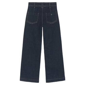 Girls Navy Blue Denim Jeans