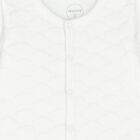 White Velour Babygrow, 3, hi-res