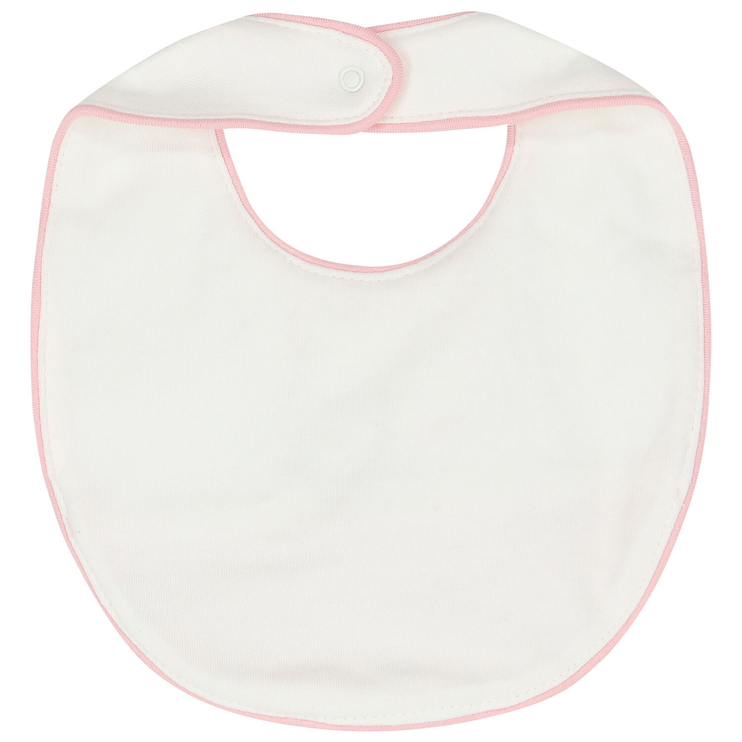 Baby Girls Pink & Ivory Bib ( 2-Pack ), 1, hi-res