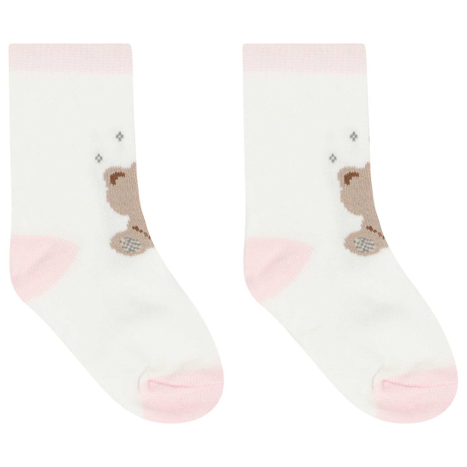 Baby Girls Pink & White Socks ( 4-Pack ), 4, hi-res