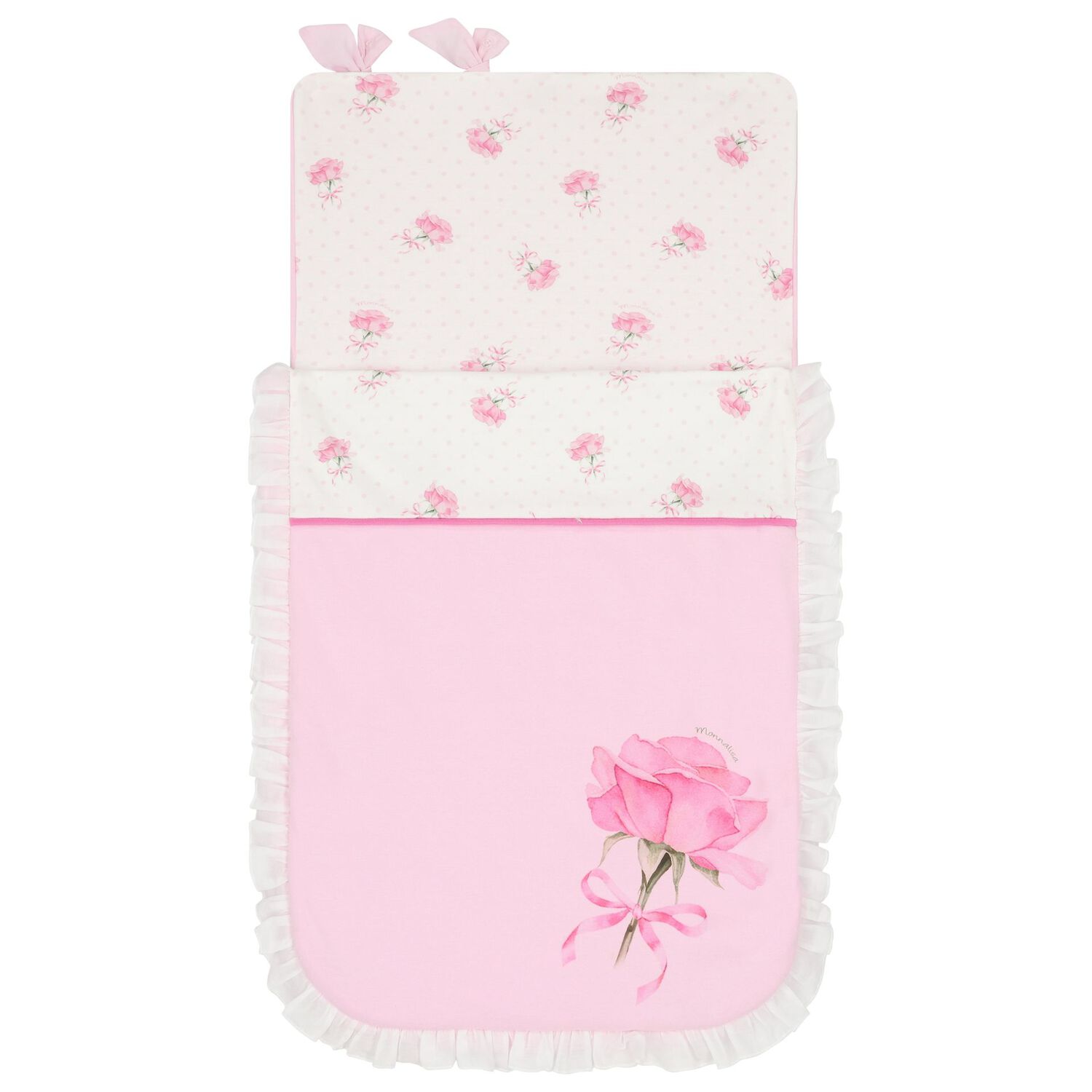 Baby Girls Pink & White Rose Nest, 1, hi-res