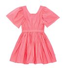 Girls Pink Flared Cally Dress, 1, hi-res
