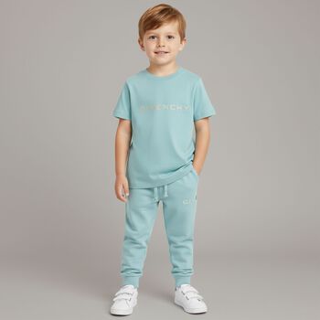 Younger Boys Blue Logo T-Shirt