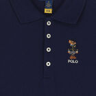 Girls Navy Bear Polo Dress, 1, hi-res
