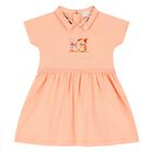 Younger Girls Pink Logo Dress, 2, hi-res