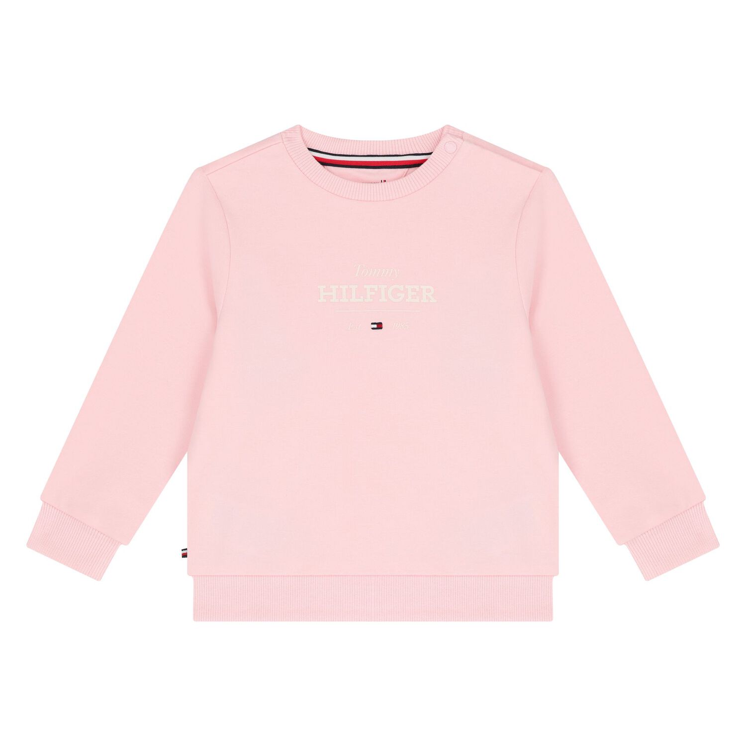 Baby Girls Pink Logo Tracksuit, 3, hi-res image number null