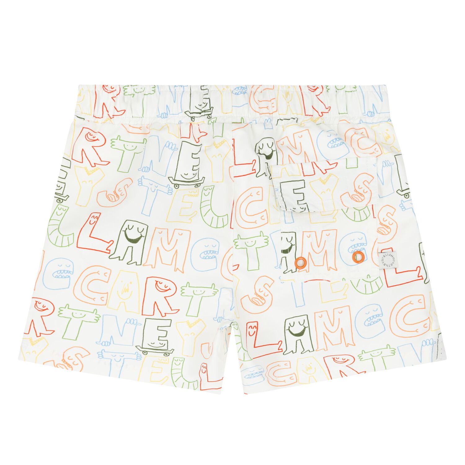 Younger Boys Ivory Logo Swim Shorts, 1, hi-res image number null