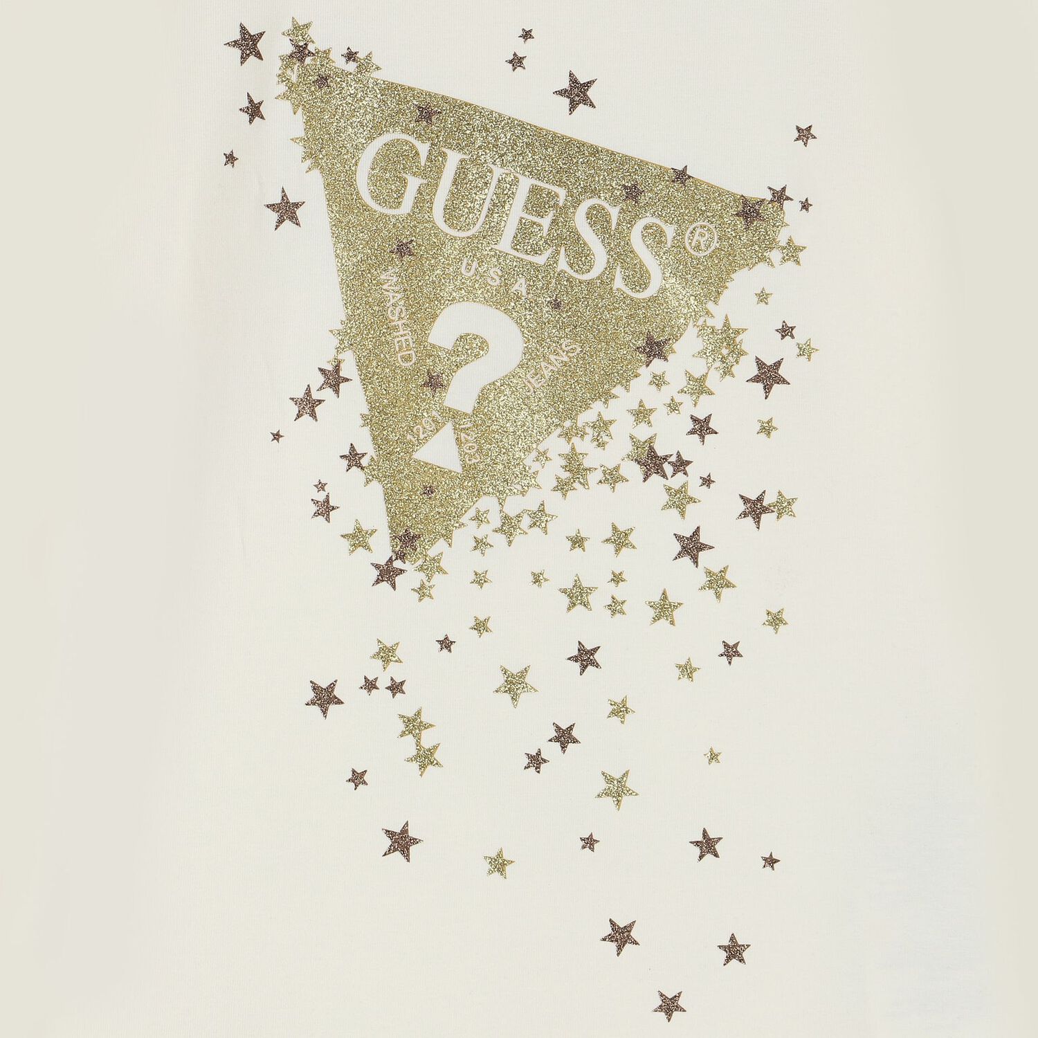 Girls Ivory Logo Long Sleeve Top, 1, hi-res