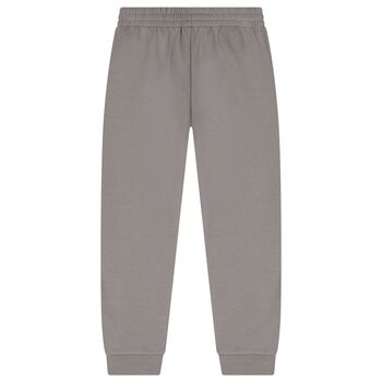 Boys Grey Logo Joggers