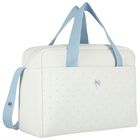 Ivory & Blue Stars Baby Changing Bag, 3, hi-res