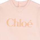 Younger Girls Pink Logo Sweatshirt, 1, hi-res