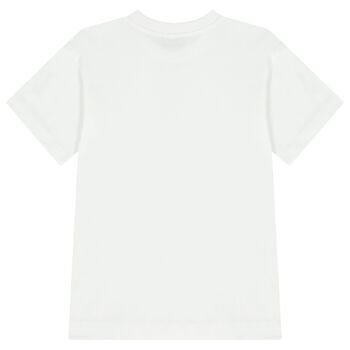 Boys White Logo T-Shirt