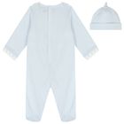 Baby Boys Blue Logo Babygrow Set, 1, hi-res