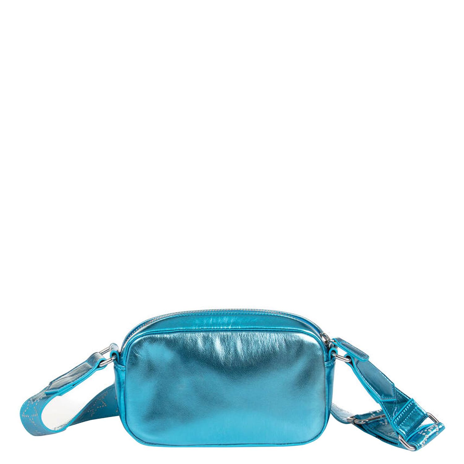 Girls Blue Metallic Star Bag, 1, hi-res