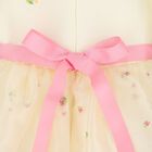 Girls Ivory Embroidered Floral Dress, 1, hi-res