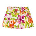 Girls Green & Pink Floral Shorts, 1, hi-res
