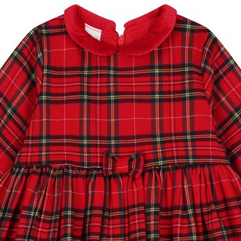 Baby Girls Red Tartan Dress