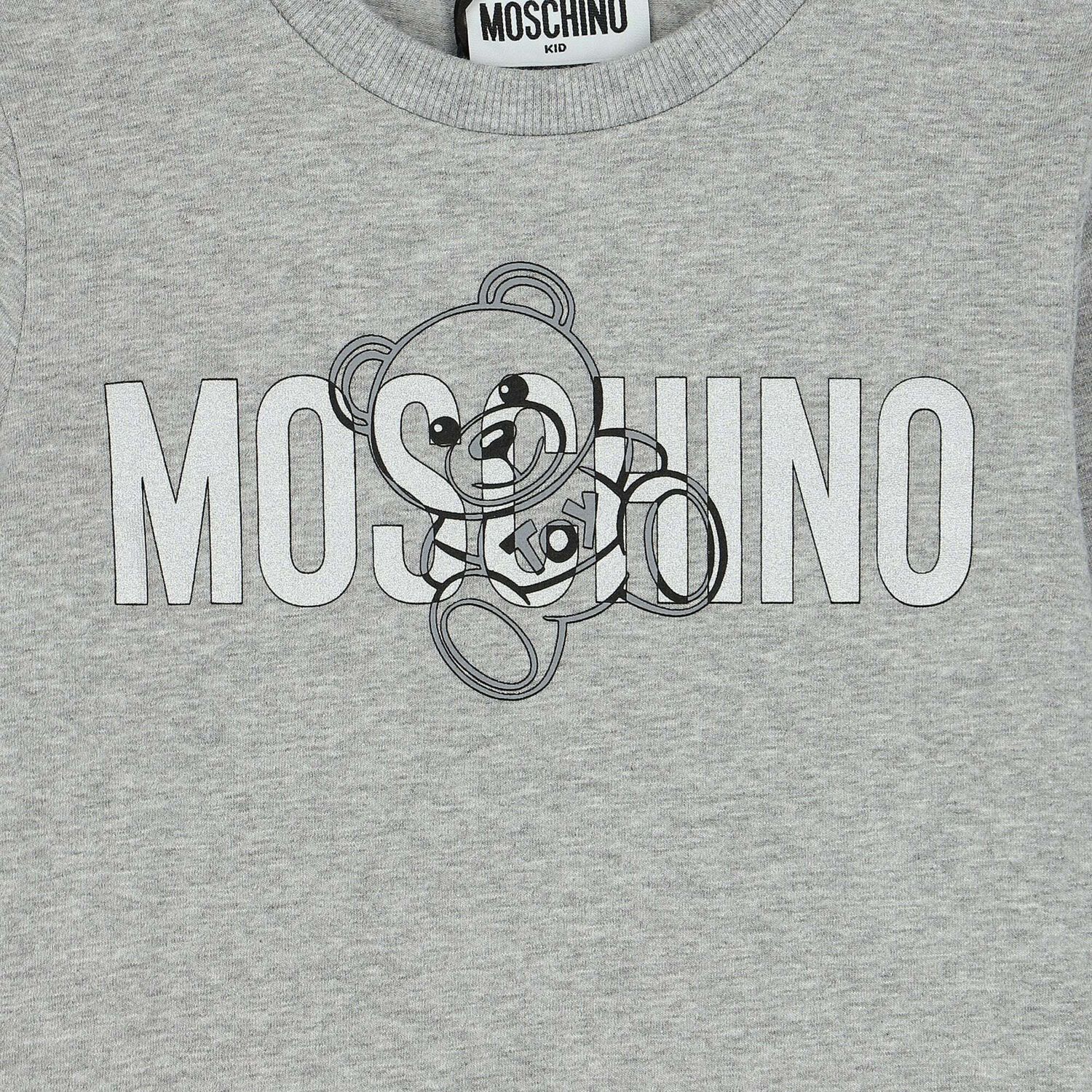 Grey Logo Long Sleeve Top, 1, hi-res