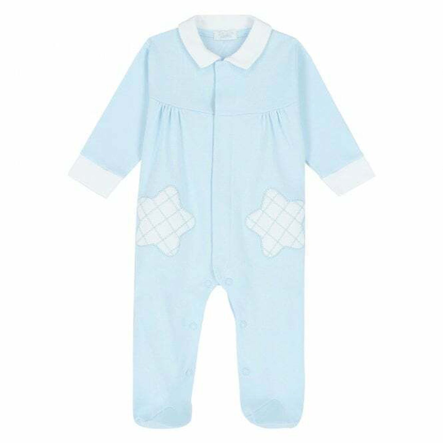 Baby Boys Blue Babygrow, 2, hi-res