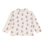 Baby Boys Ivory & Blue Dog Long Sleeve Top, 1, hi-res