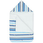 Blue & White Zigzag Baby Nest, 1, hi-res