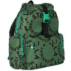 Boys Green Logo Backpack, 1, hi-res